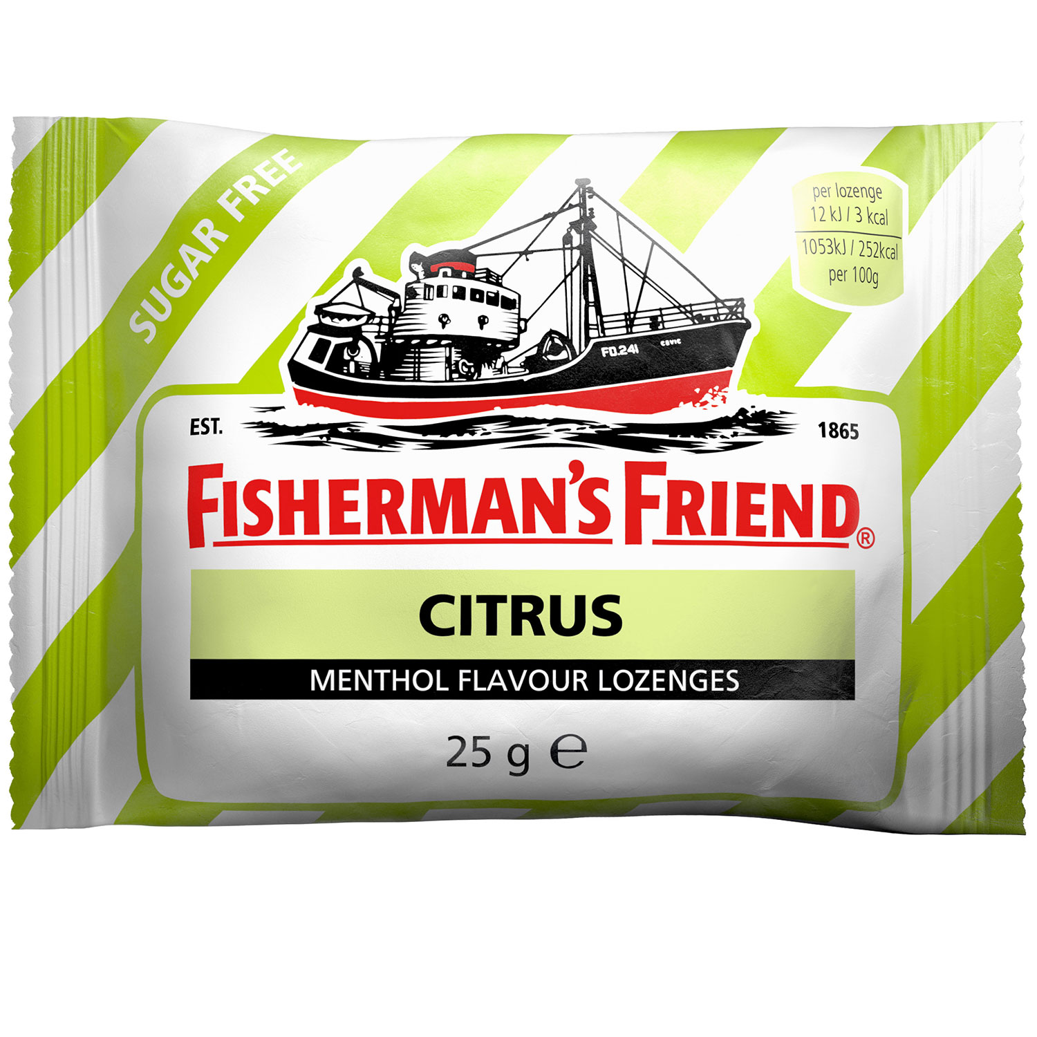 FISHERMAN ́s FRIEND Zuckerfreie Halstabletten Fishermans Friend Citrus (25g) Frische mit einem säuerlichen Twist