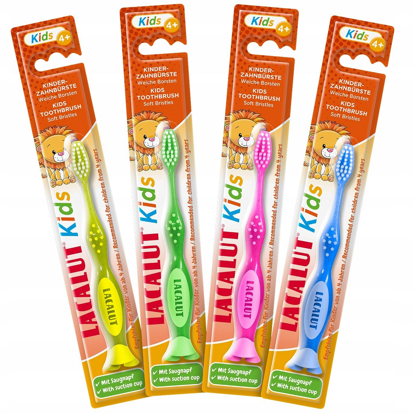 Kinderzahnbürste LACALUT Soft ab 4 Jahren BLAU