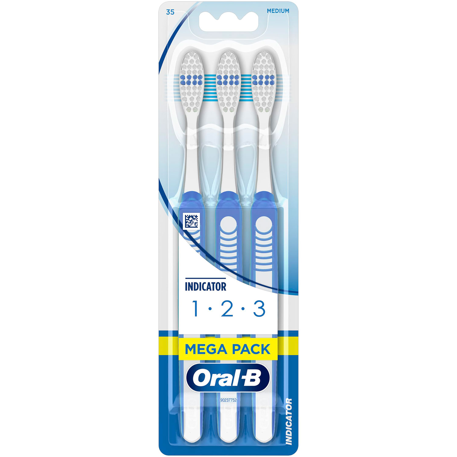 ORAL-B Tandbørstr 3 stk. 1-2-3 Indicator Medium 35 - Tandbørster til voksne fra Oral-B