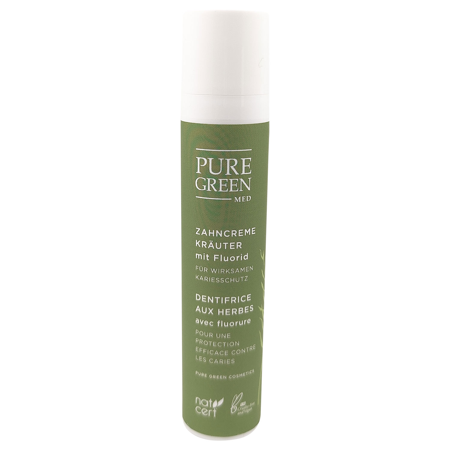Kräuterzahnpasta Pure Green Fluor Kräuter