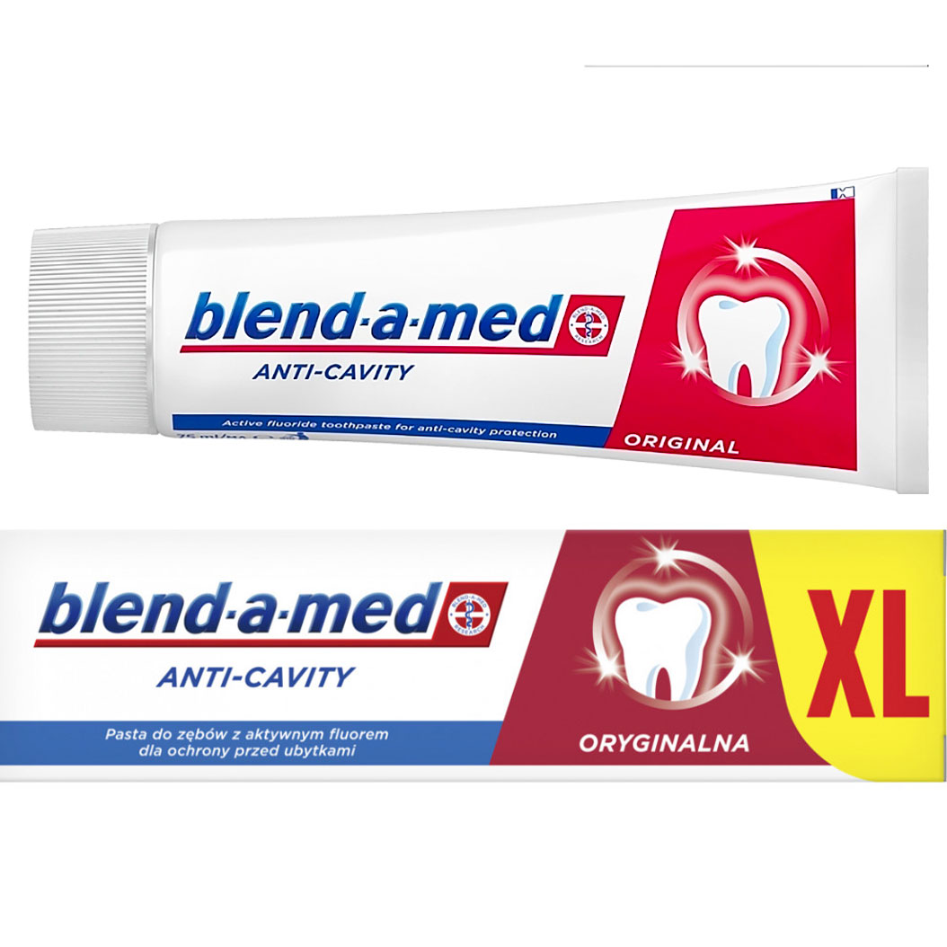 Blend-a-Med Anti-Cavity Original Tandpasta Effektiv Beskyttelse mod Huller (100 ml.) - Blend-a-med tandpasta