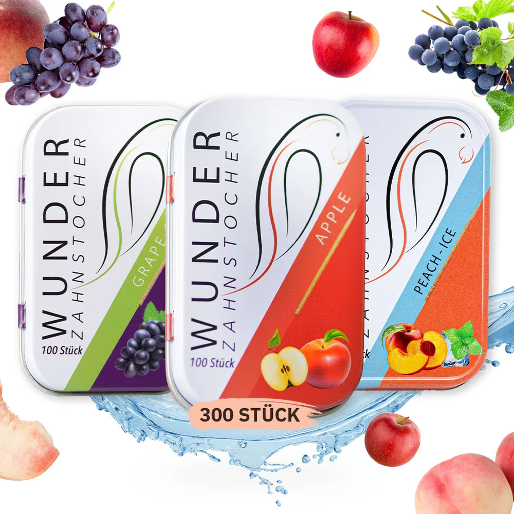 Wunder aromatisierte Zahnstocher JUICY Sampak