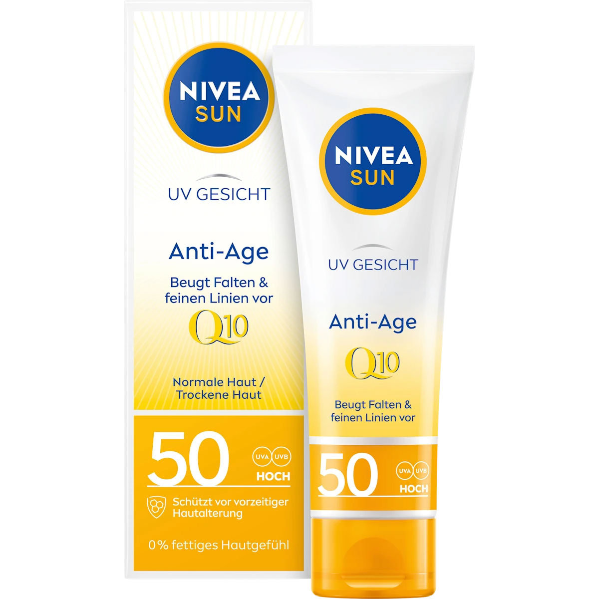 Nivea Sun Q10 UV Face Anti-Age & Pigment SPF 50 Solcreme 50ml - Solcreme & After Sun