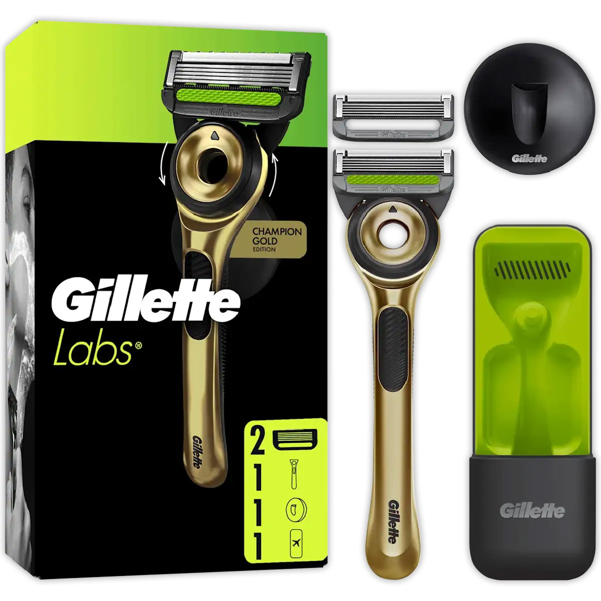 Gillette Labs Champion Gold Edition Rasierset Exklusive Rasur der Spitzenklasse