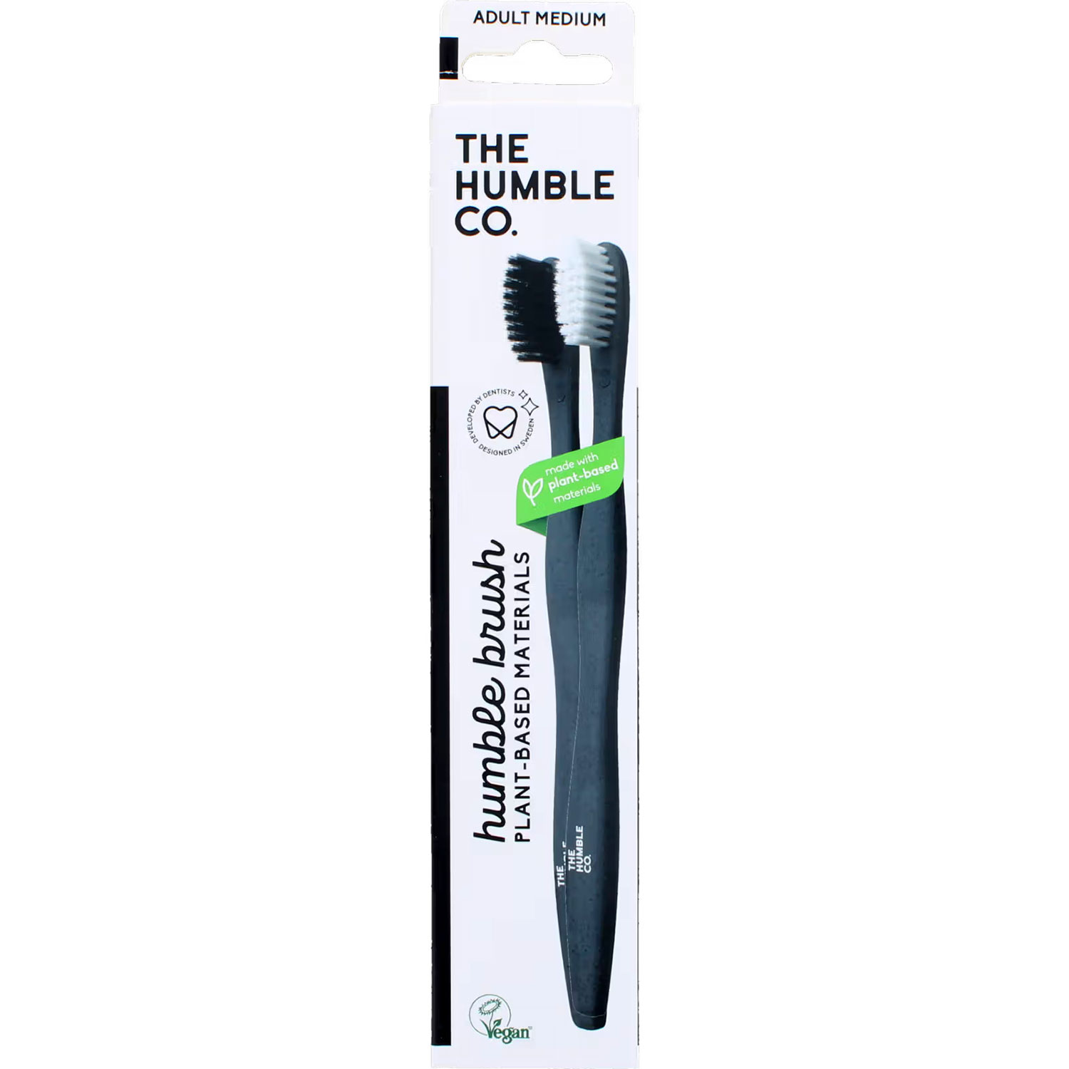 The Humble Co. Pflanzenbasierte Zahnbürsten 2 Stk. Medium Nachhaltige Zahnpflege ohne Kompromisse