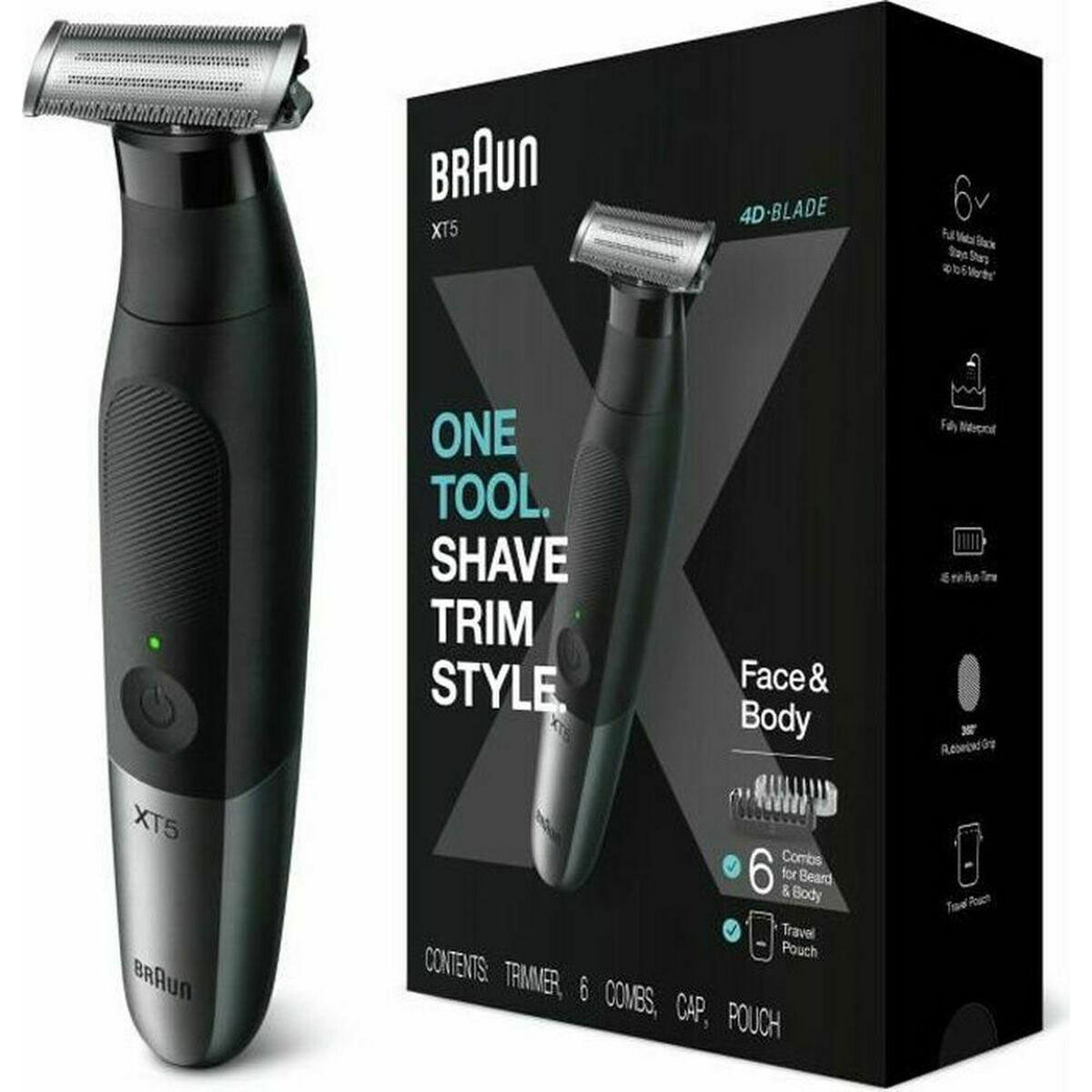 Braun XT5200 Face & Body Trimmer – All-in-One Grooming für Gesicht und Körper