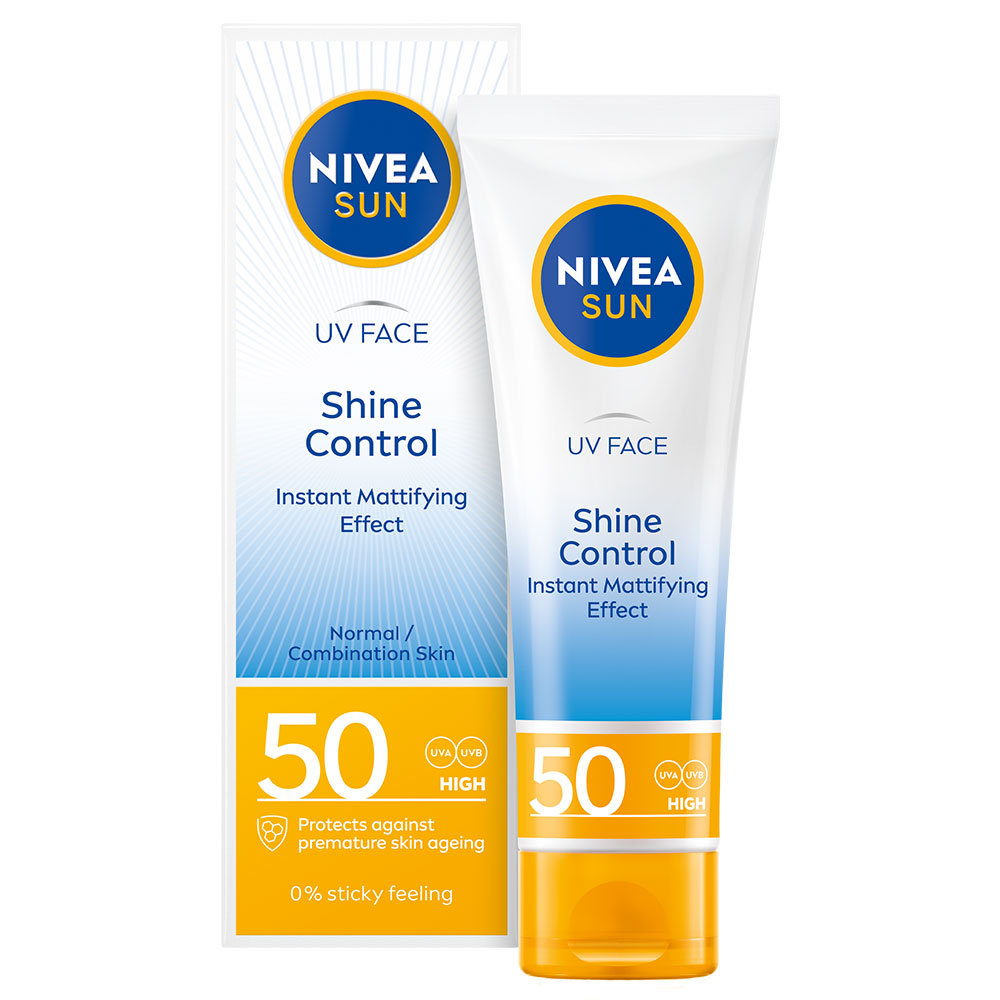 NIVEA SUN UV Face Shine Control SPF 50 høj solbeskyttelse med matterende effekt (50 ml.) - Nivea Solcreme - Solcreme & After Sun