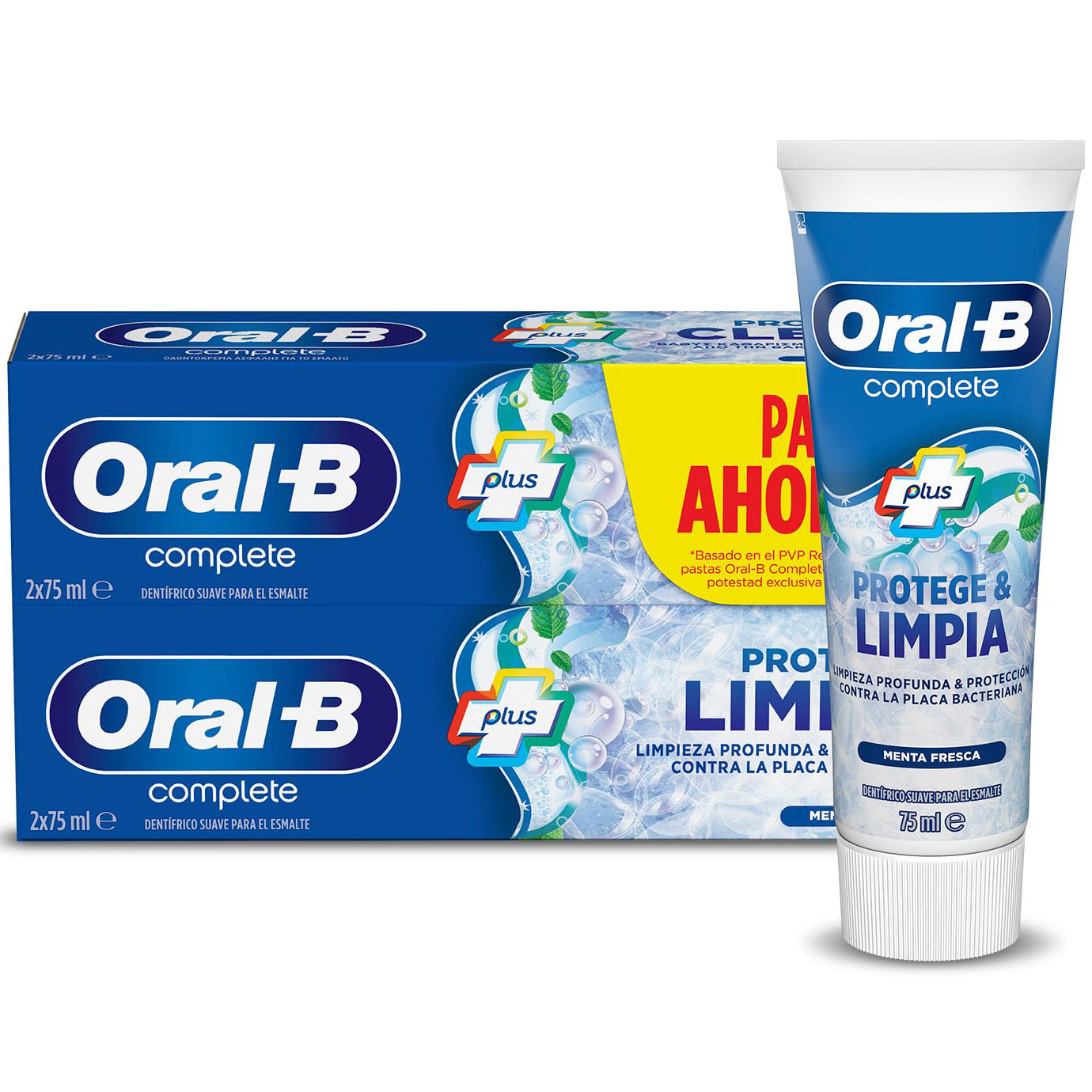 Oral-B Zahnpasta 2 x 75 ml. Complete Plus Protect & Clean Fresh Mint