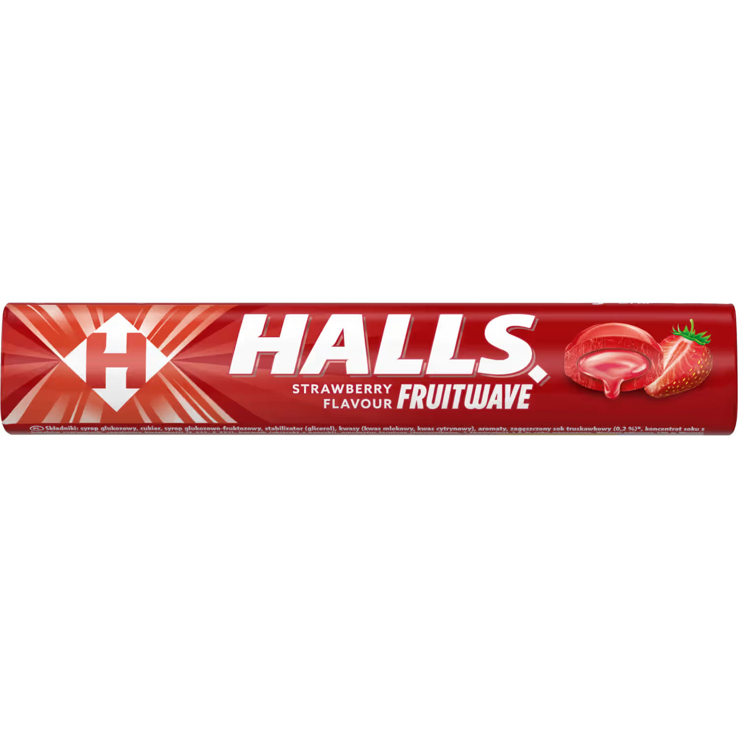 HALLS Halspastillen Fruitwave Strawberry Flavour 45g