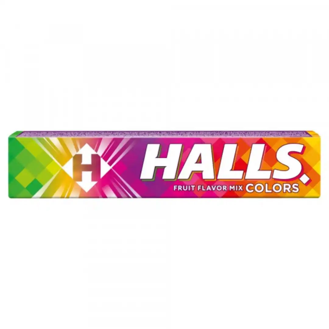 HALLS Halspastiller Colors Fruit Flavor Mix 33.5g