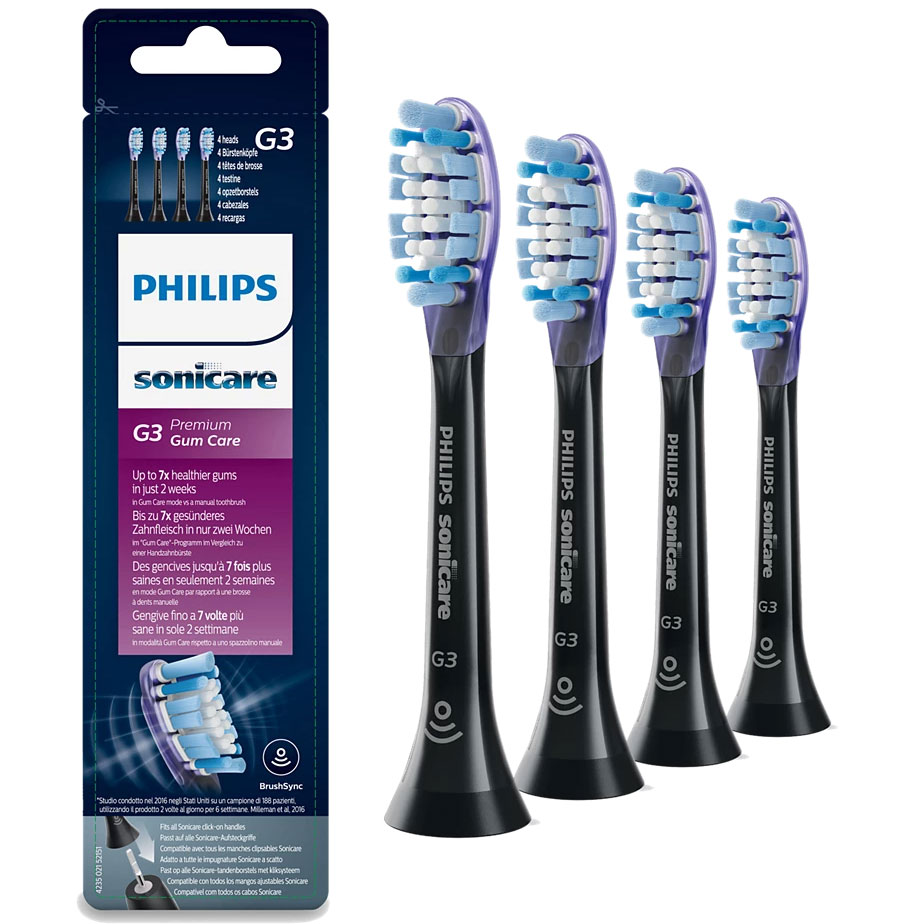 PHILIPS Sonicare G3 Premium Gum Care 4 Stk. Black