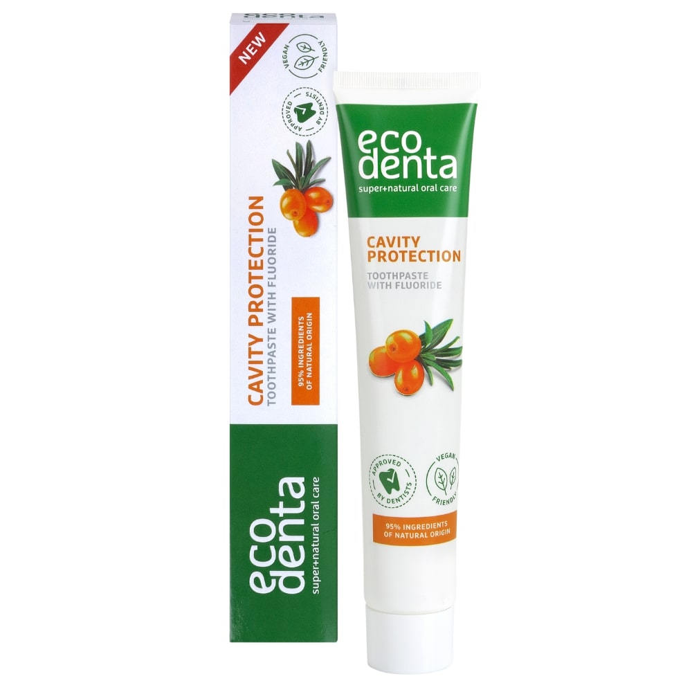 Naturlig Tandpasta ECODENTA Cavity Protection 100 ml - EcoDenta Tandpasta