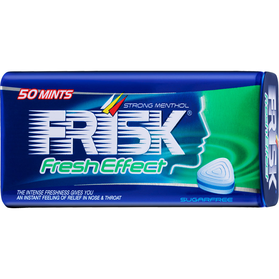 FRISK Fresh Effect Strong Menthol Zuckerfreie Mentholpastillen mit intensiver Frische (Dose 35g)