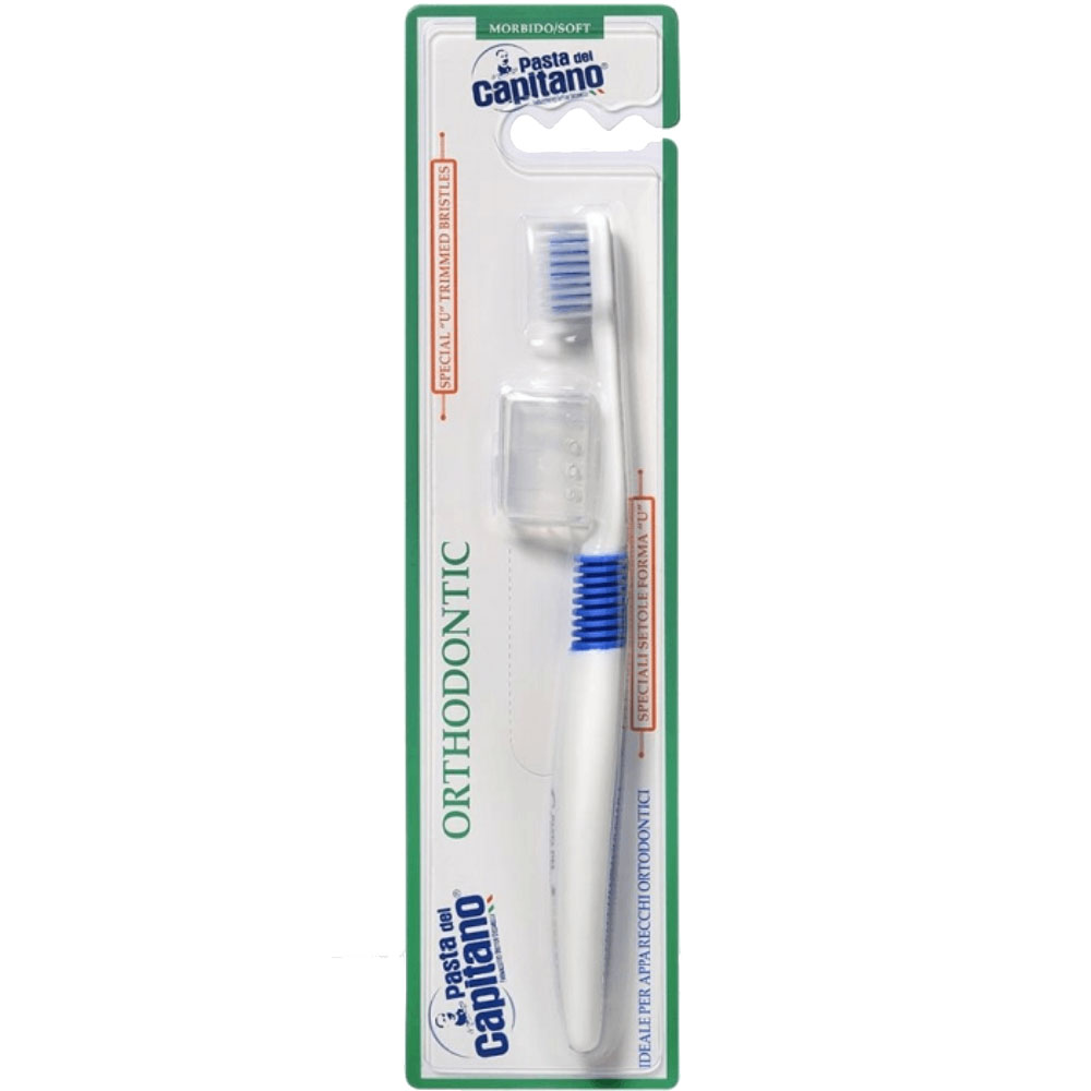 Pasta del Capitano Orthodontic Soft Toothbrush Speziell entwickelt für Zahnspangen