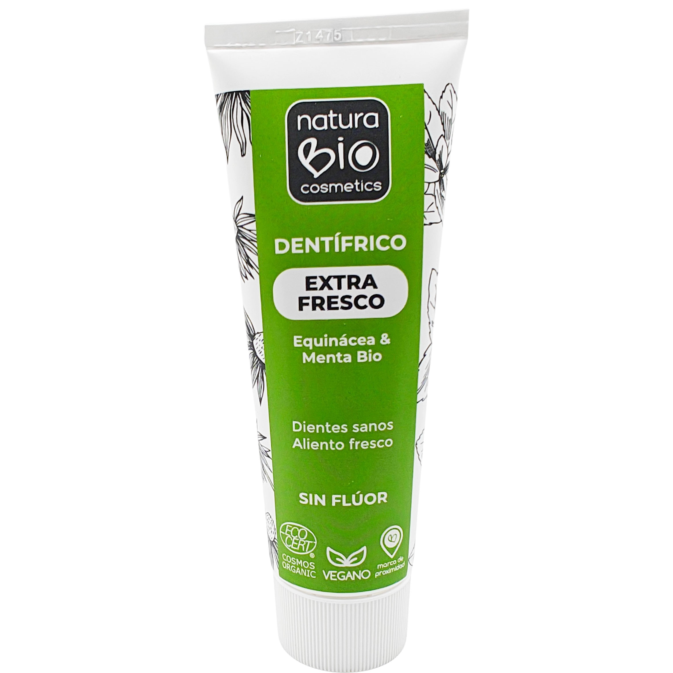 Økologisk Tandpasta NATURABIO Extra Fresh Fluorfri 75 ml. - NaturaBIO Tandpasta