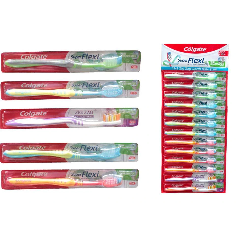 Colgate Super Flexi Tandbørster Medium 13 stk. - Tandbørster til voksne fra Colgate