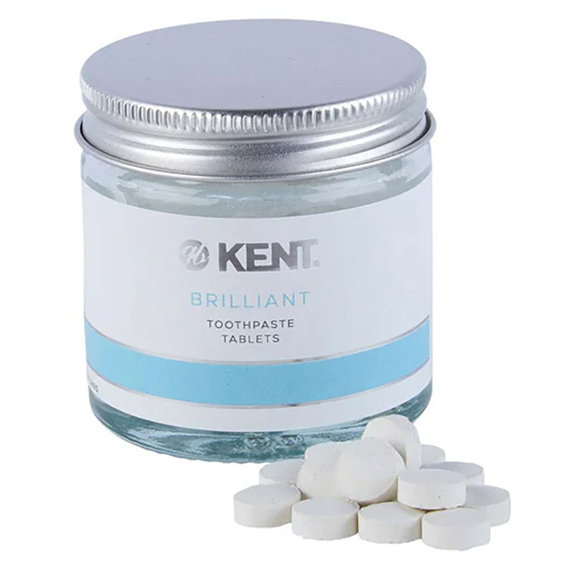 Kent BRILLIANT Toothpaste Tablets Innovative Zahnpastatabletten in Premium-Qualität (64 Stk.)