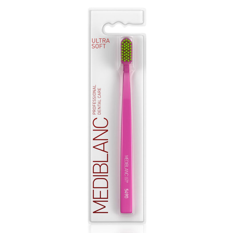 MediBlanc Ultra Soft 5490 Tandbørste Pink - Mediblanc Tandbørster