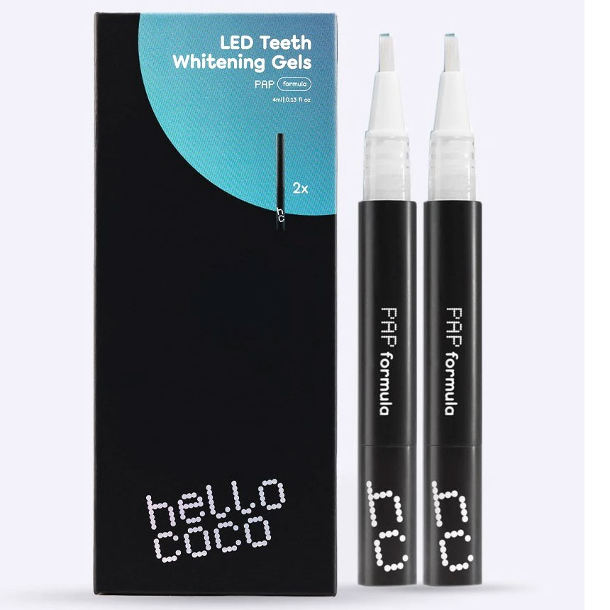 HELLO COCO HAp+ Hydroxyapatit Teeth Whitening Gels 2 x 2 ml.