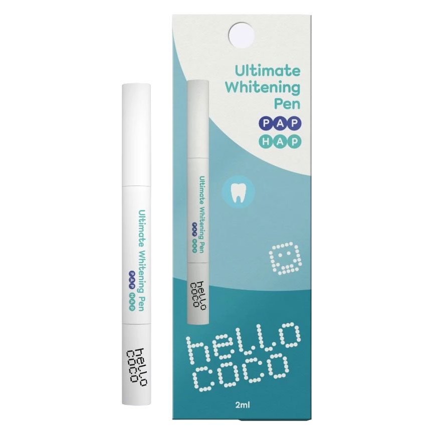 Hydroxyapatit Zahnaufhellungsstift HELLO COCO Ultimate Whitening Pen PAP + HAP (3 ml.)