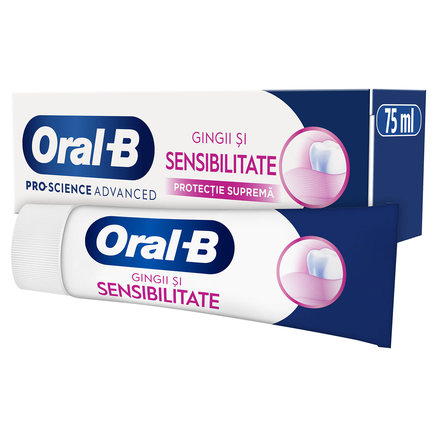 Oral-B Pro-Science Advanced Gums & Sensitivity Tandpasta Skånsom beskyttelse til følsomme tænder og tandkød (75 ml) - Oral-B Tandpasta
