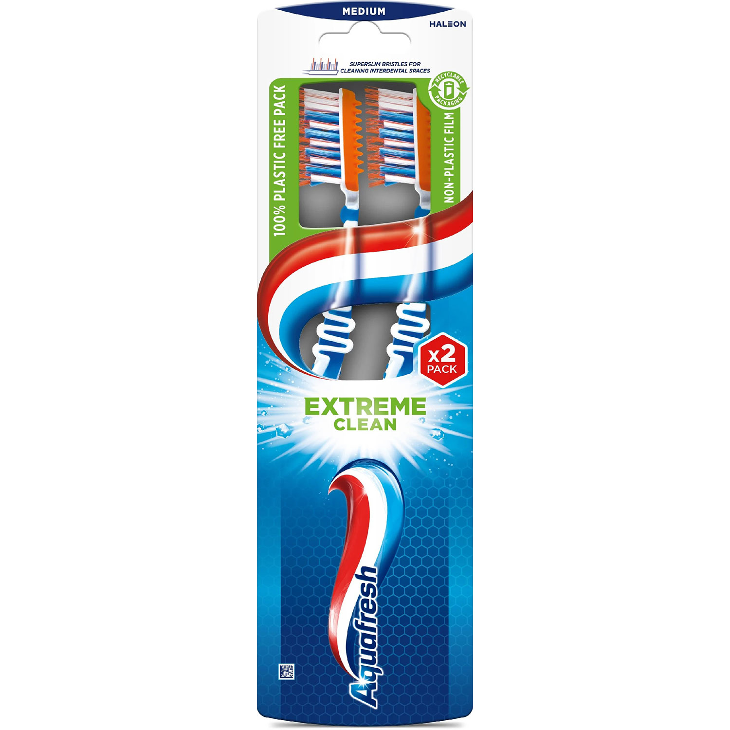 AQUAFRESH Extreme Clean Medium Zahnbürsten 2 Stk.