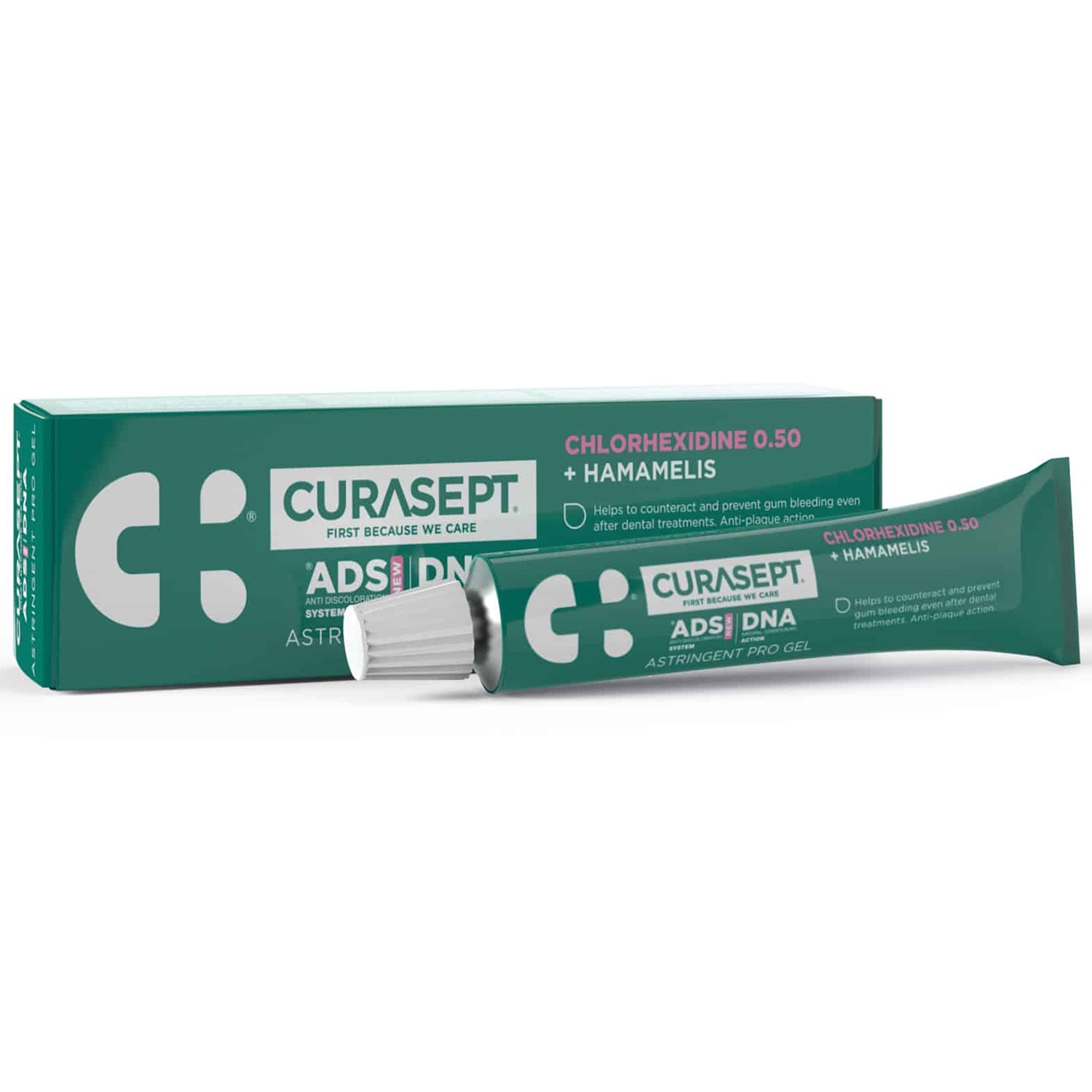 Curasept ADS DNA Astringent Pro Gel 0,50 % Klorhexidin Intensive lokale Pflege bei blutendem und gereiztem Zahnfleisch (30 ml.)