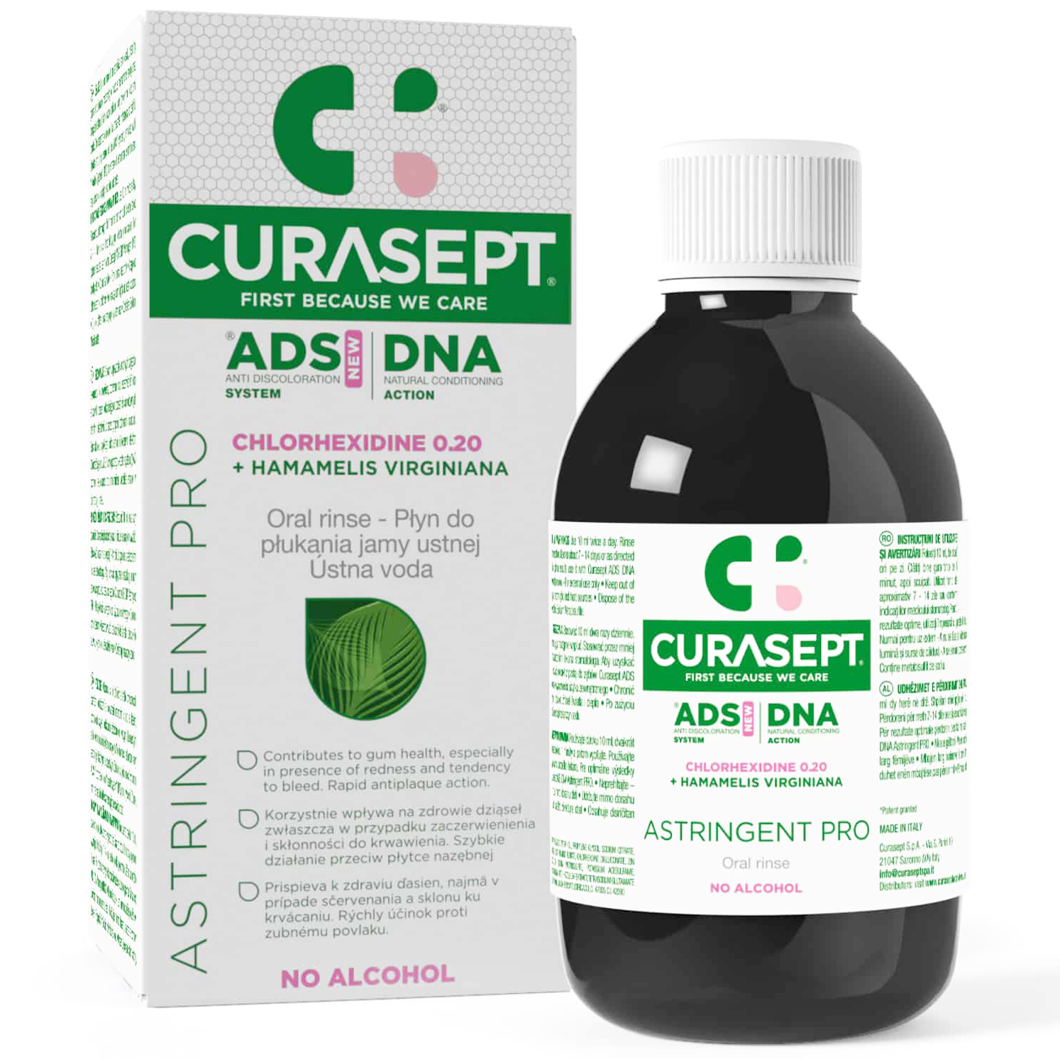 Chlorhexidin Munddusche 0.20 % CURASEPT ADS DNA Astringent Pro 200 ml