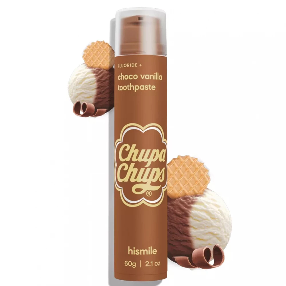Hismile Chupa Chups Choco Vanilla Zahnpasta mit Fluorid 60 g