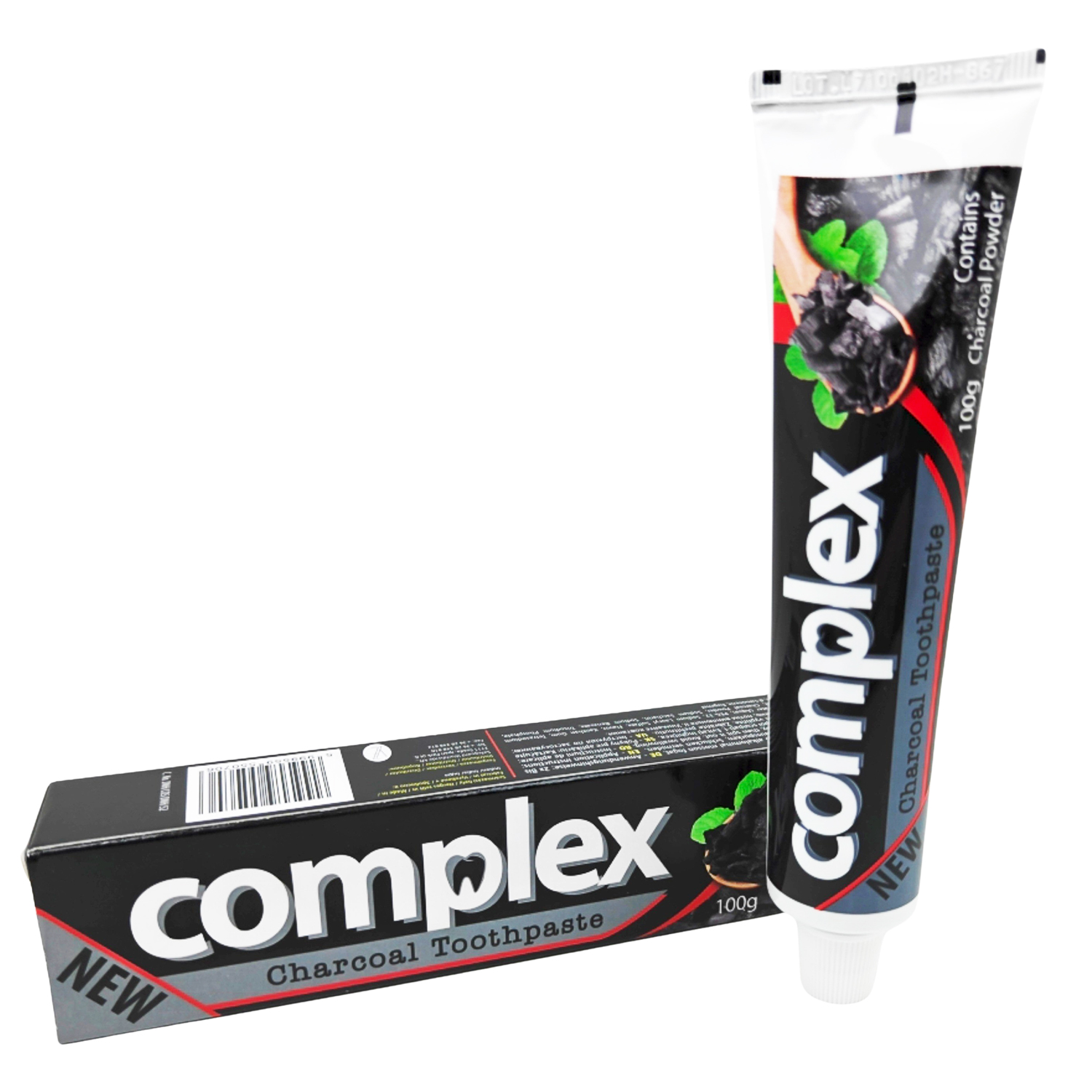 COMPLEX Charcoal Toothpaste Aktivkohle für ein frisches und sauberes Mundgefühl (100g)