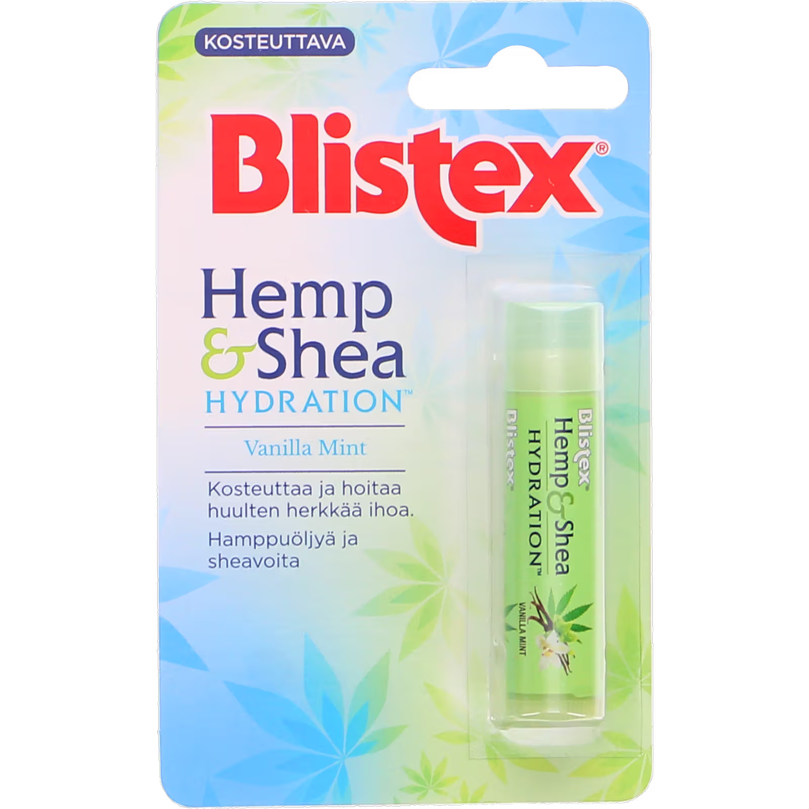 Blistex Hemp & Shea Hydration Vanilla Mint Intens fugtpleje med hampolie og sheasmør (4,25g)