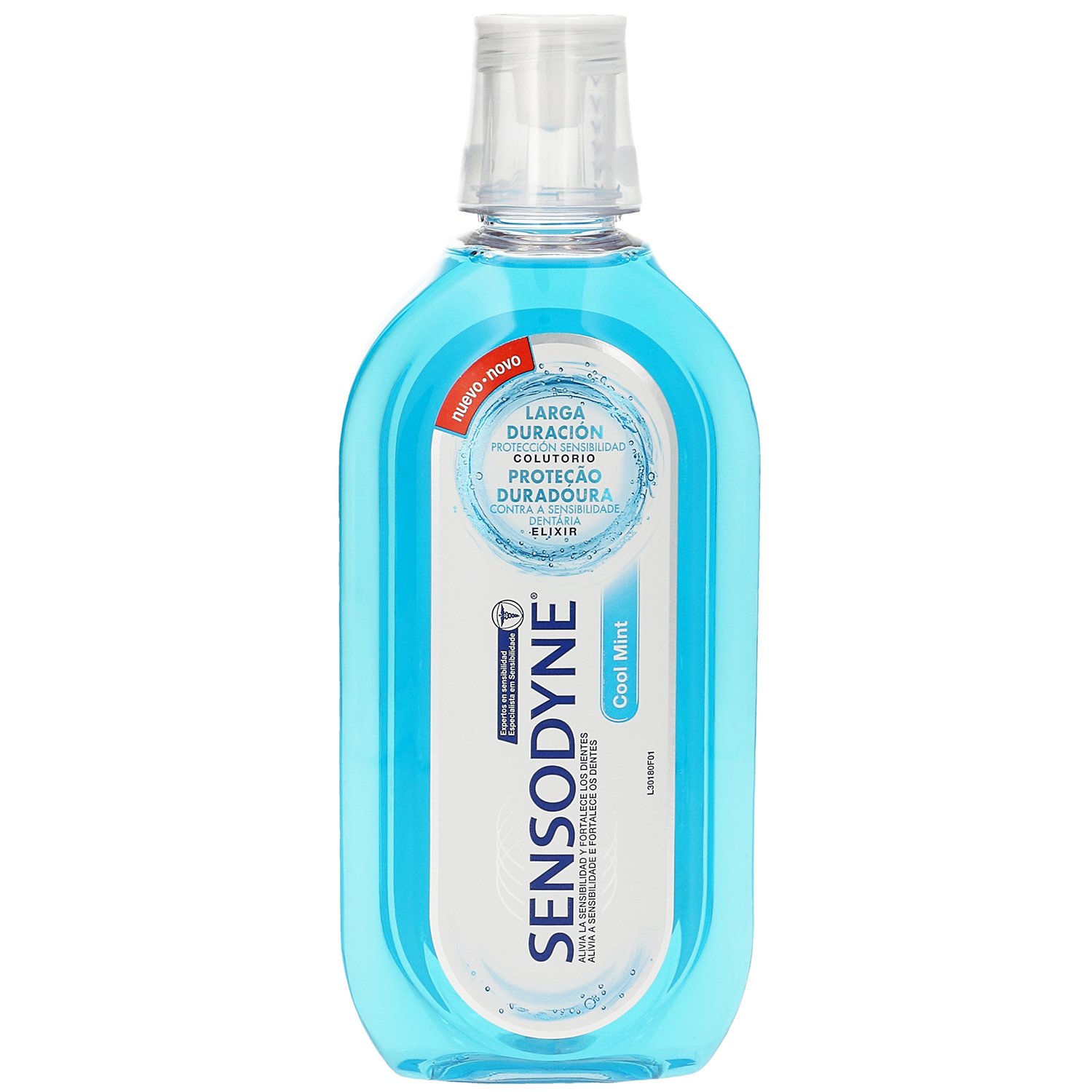 Sensodyne Cool Mint Mundskyl Langvarig beskyttelse til følsomme tænder (500 ml) - Sensodyne mundskyl