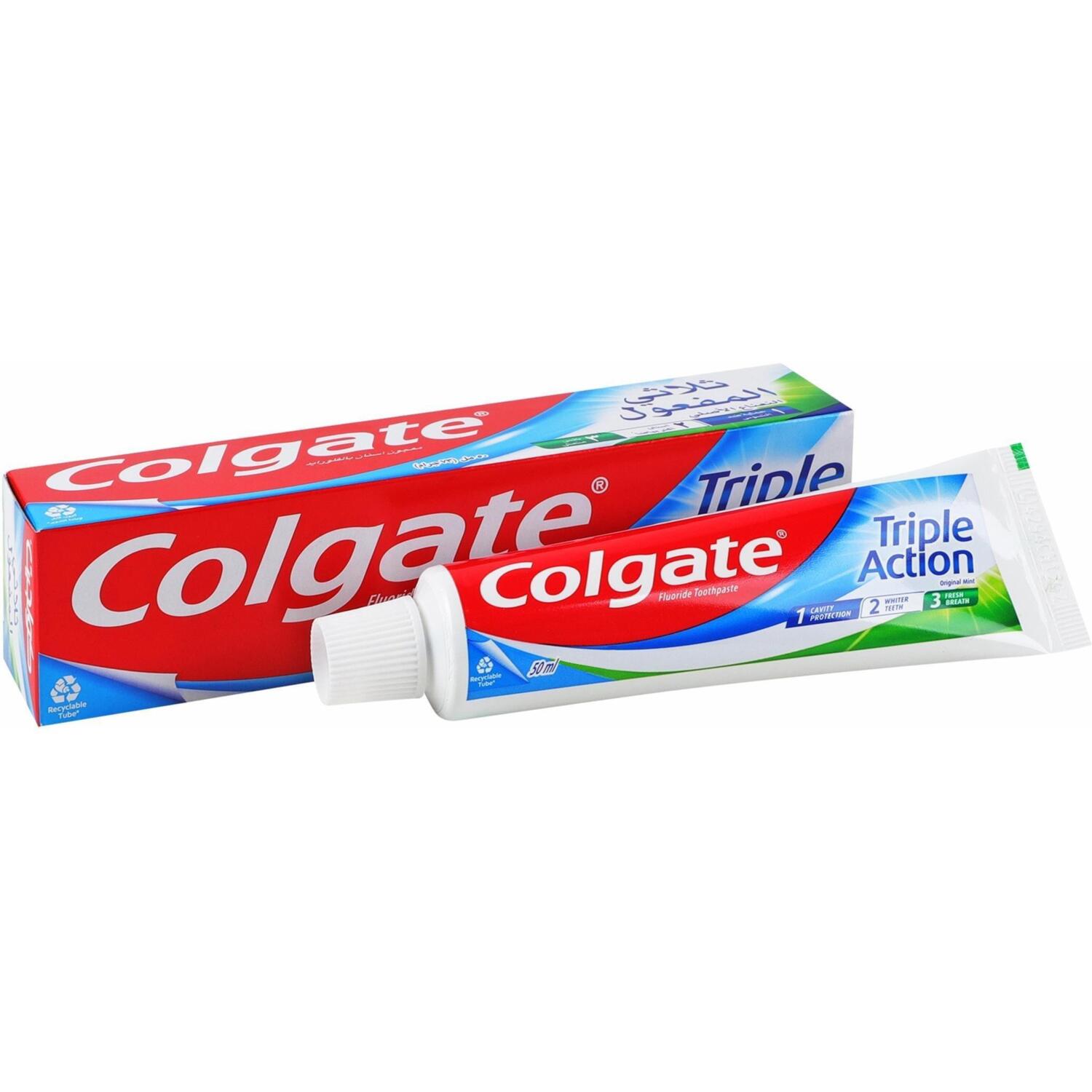 Colgate Triple Action Zahnpasta Original Mint 50 ml