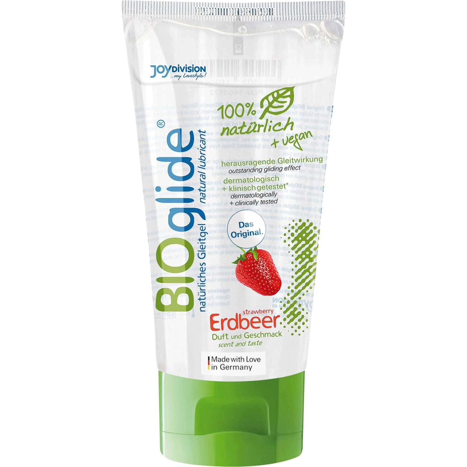 BIOglide Strawberry Naturligt vandbaseret glidecreme med jordbærsmag (80 ml)