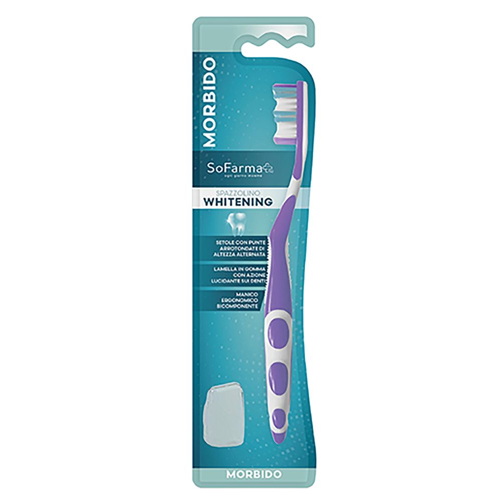 SoFarmapiu Whitening Zahnbürste Soft – Schonende Reinigung und natürlich weißere Zähne