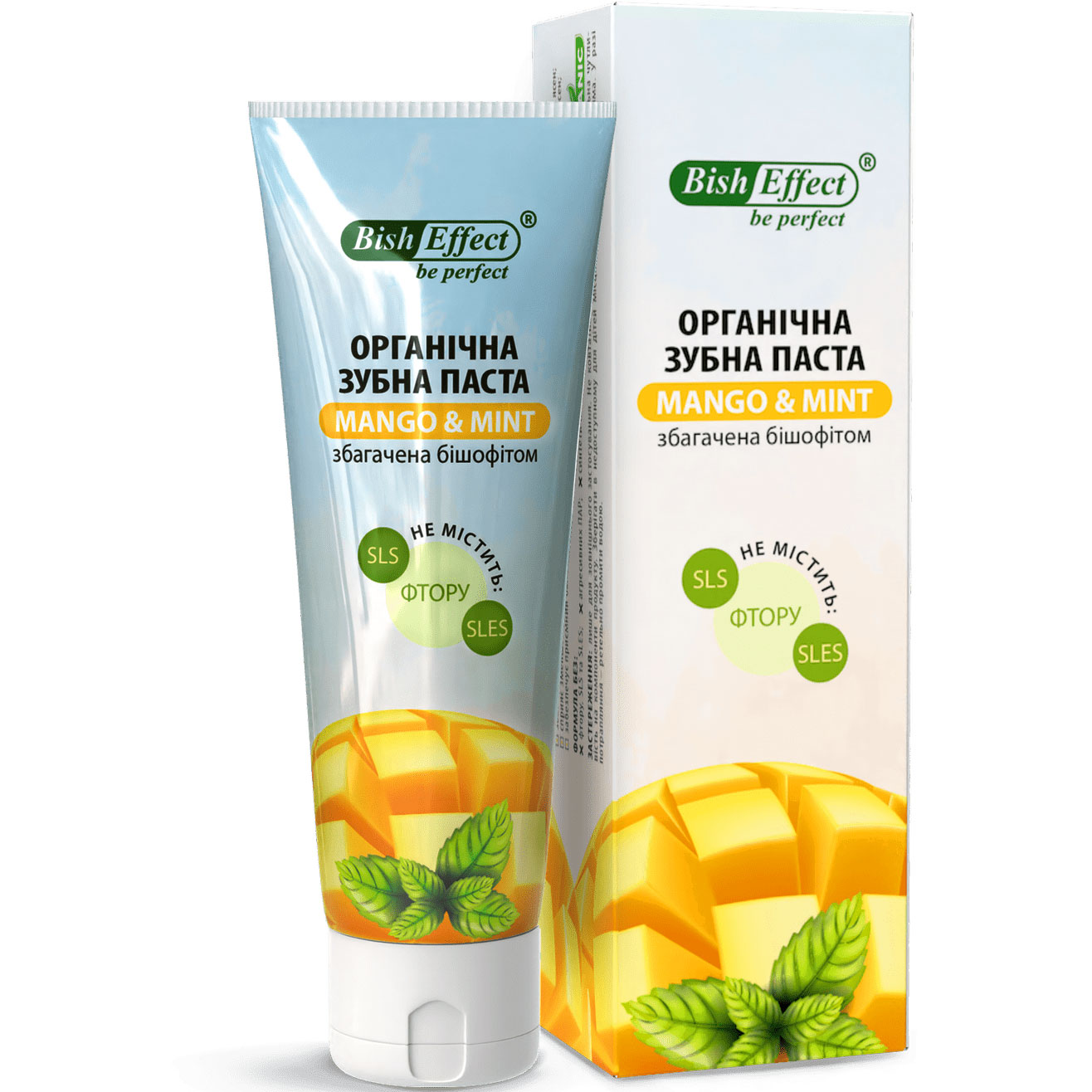 Bish Effect Mango & Mint Økologisk Tandpasta 100 ml - Bishofit