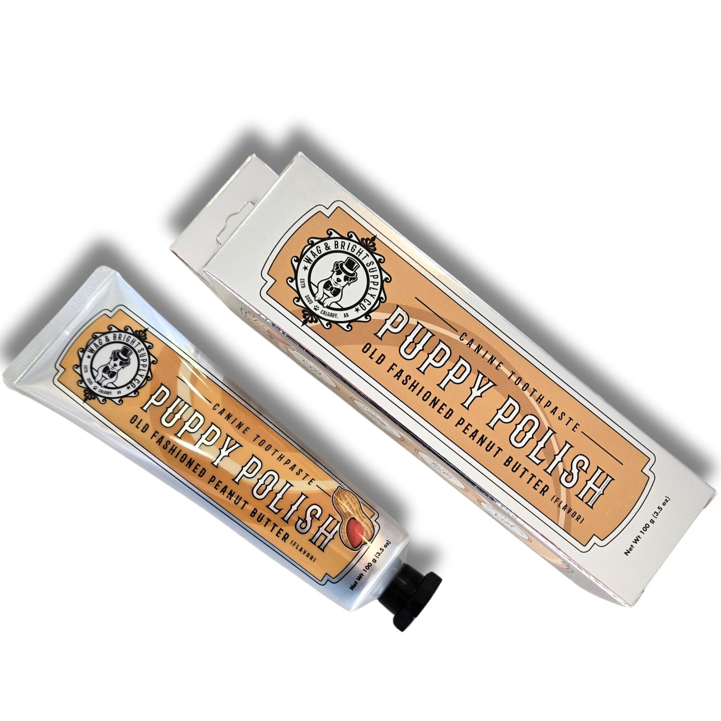 Wag & Bright Puppy Polish Hundezahnpasta Peanut Butter 100 g