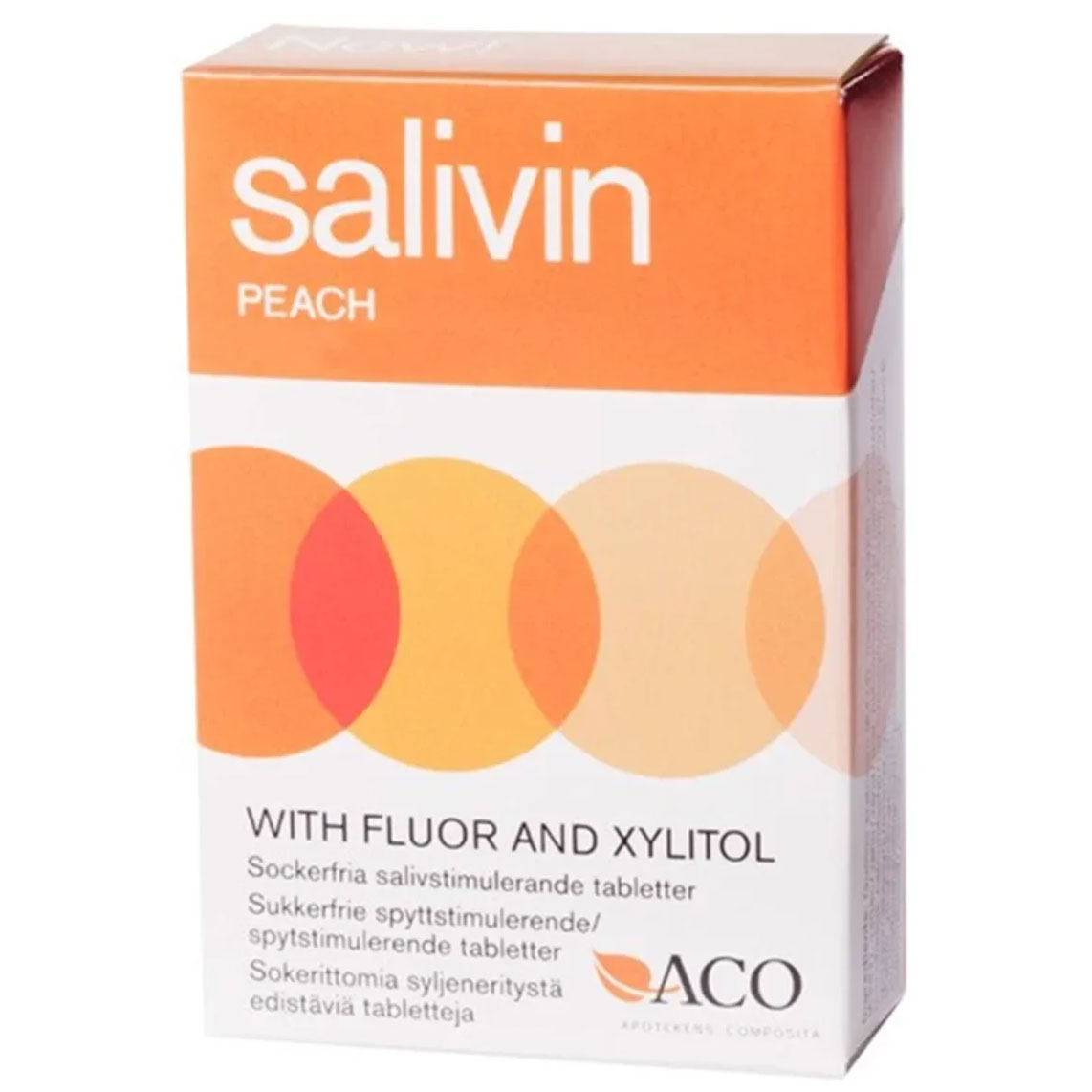 Salivin Peach Lutschtabletten 50 g Zuckerfreie Lutschtabletten gegen Mundtrockenheit mit frischem Pfirsichgeschmack