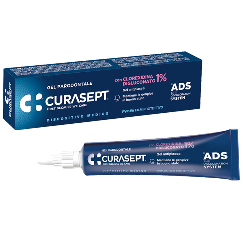 Curasept Gel Parodontale ADS 1% Intensivgel mit 1 % Chlorhexidin zur gezielten Pflege von Zahnfleisch und Mundhöhle