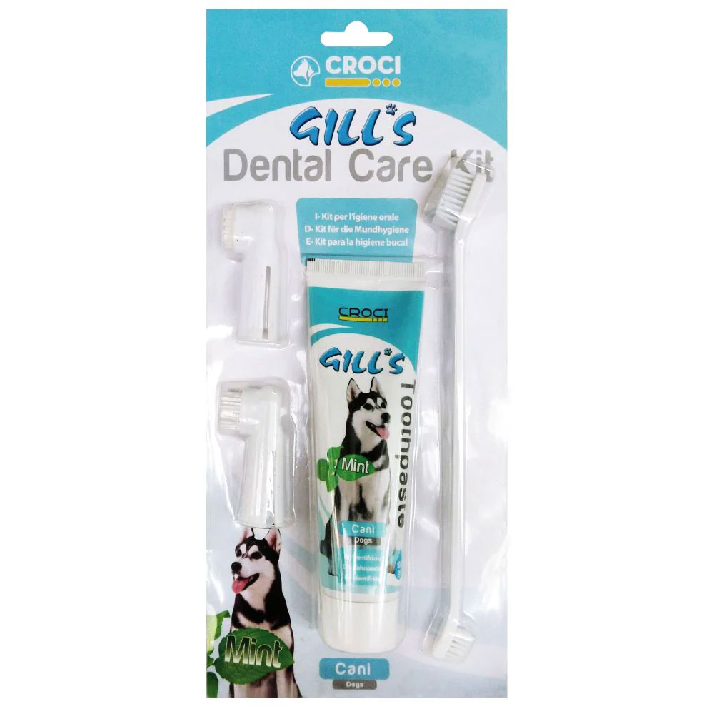 Croci Gill's Dental Care Kit Komplet tandplejesæt til hunde