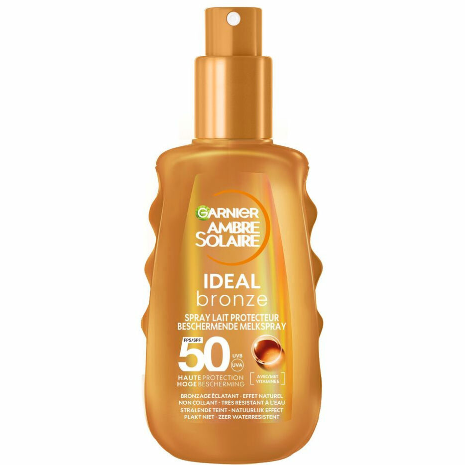 Garnier Ambre Solaire Ideal Bronze SPF50 Schützendes Sonnenspray mit E-vitamin 150 ml