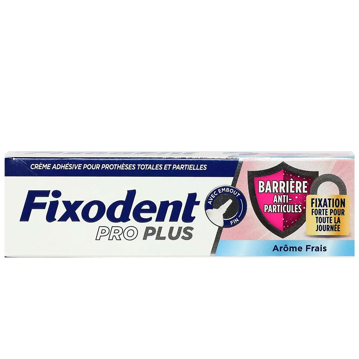 Proteselim FIXODENT Pro Plus Barrier Anti-Particles Frisk Smag Klæbecreme til Tandproteser 40g - Protese-lim uden Zink - Til Proteser