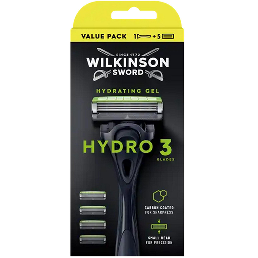 Wilkinson Sword Hydro 3 Value Pack Rasierer mit 5 Rasierklingen