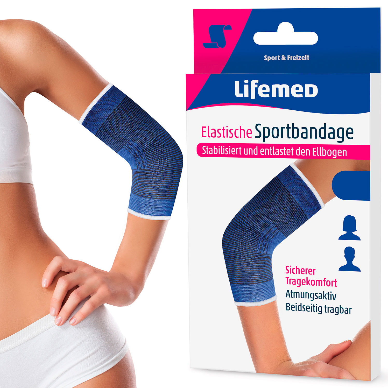 Albuebind Lifemed Elastisk Sportsbandage EXTRA LARGE