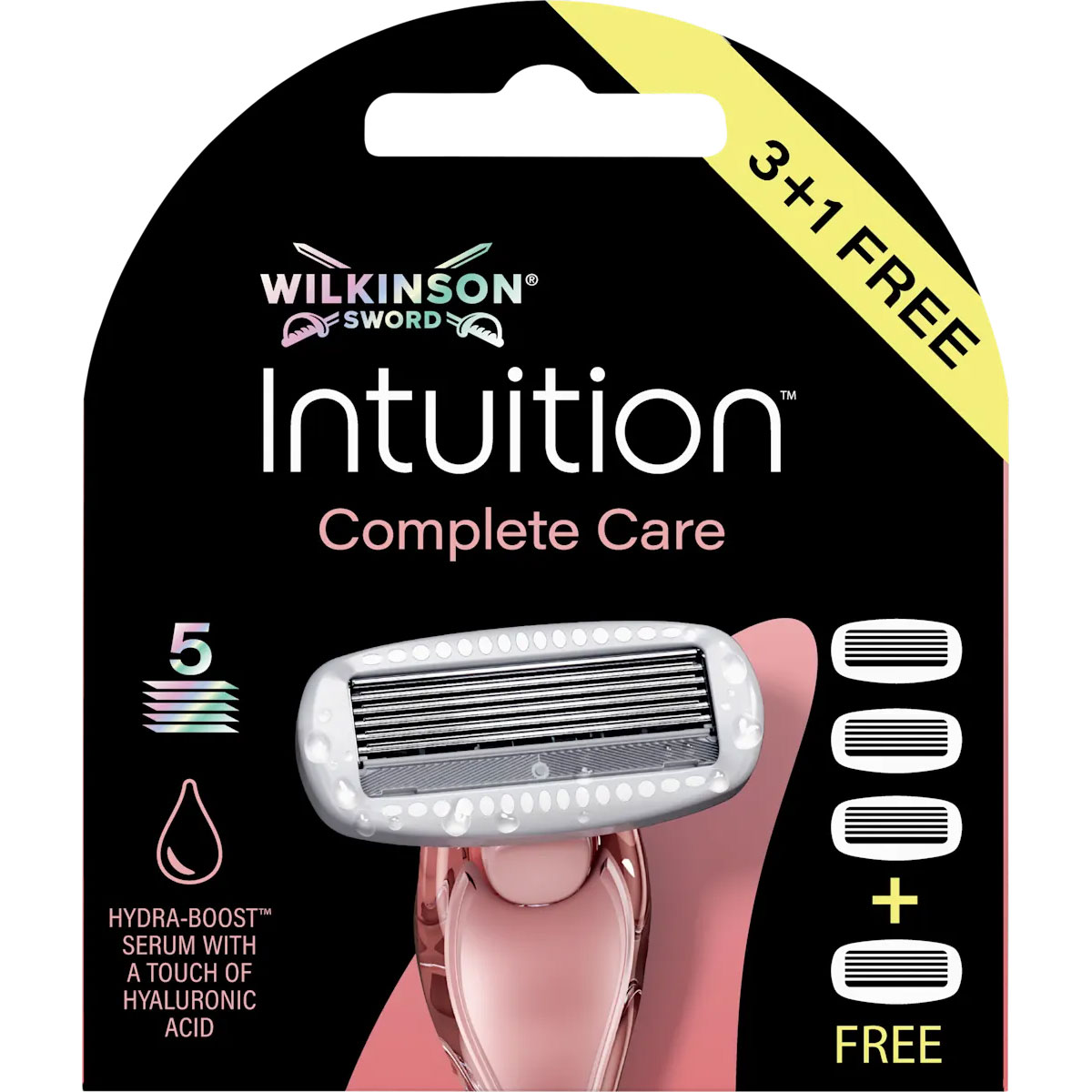 Wilkinson Sword Intuition Complete Care Skraber med 4 barberblade