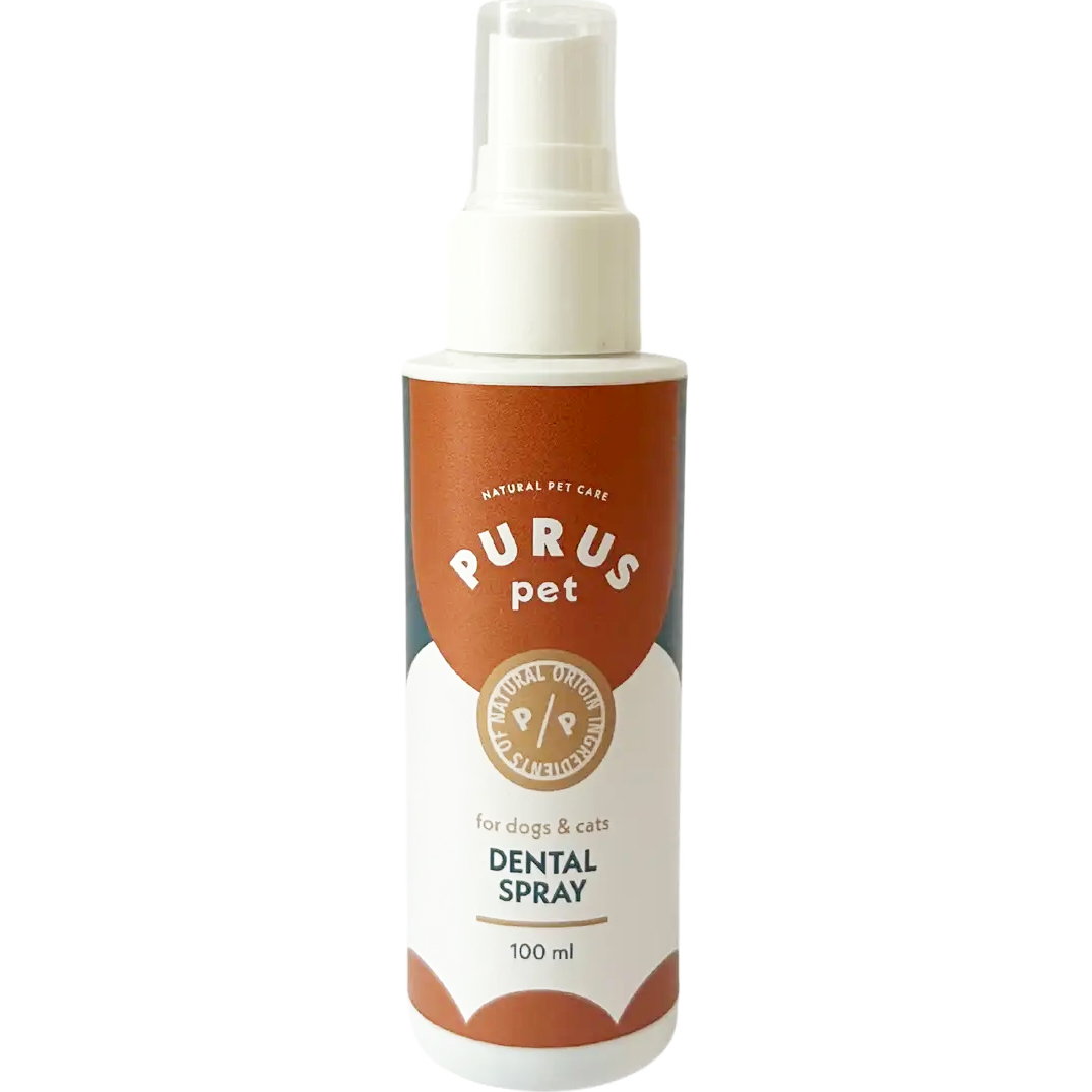 Purus Pet Dental Spray tandspray til hunde og katte, 100 ml - Tandspray & anden tandpleje til katte - Tandpleje til Hund og Kat