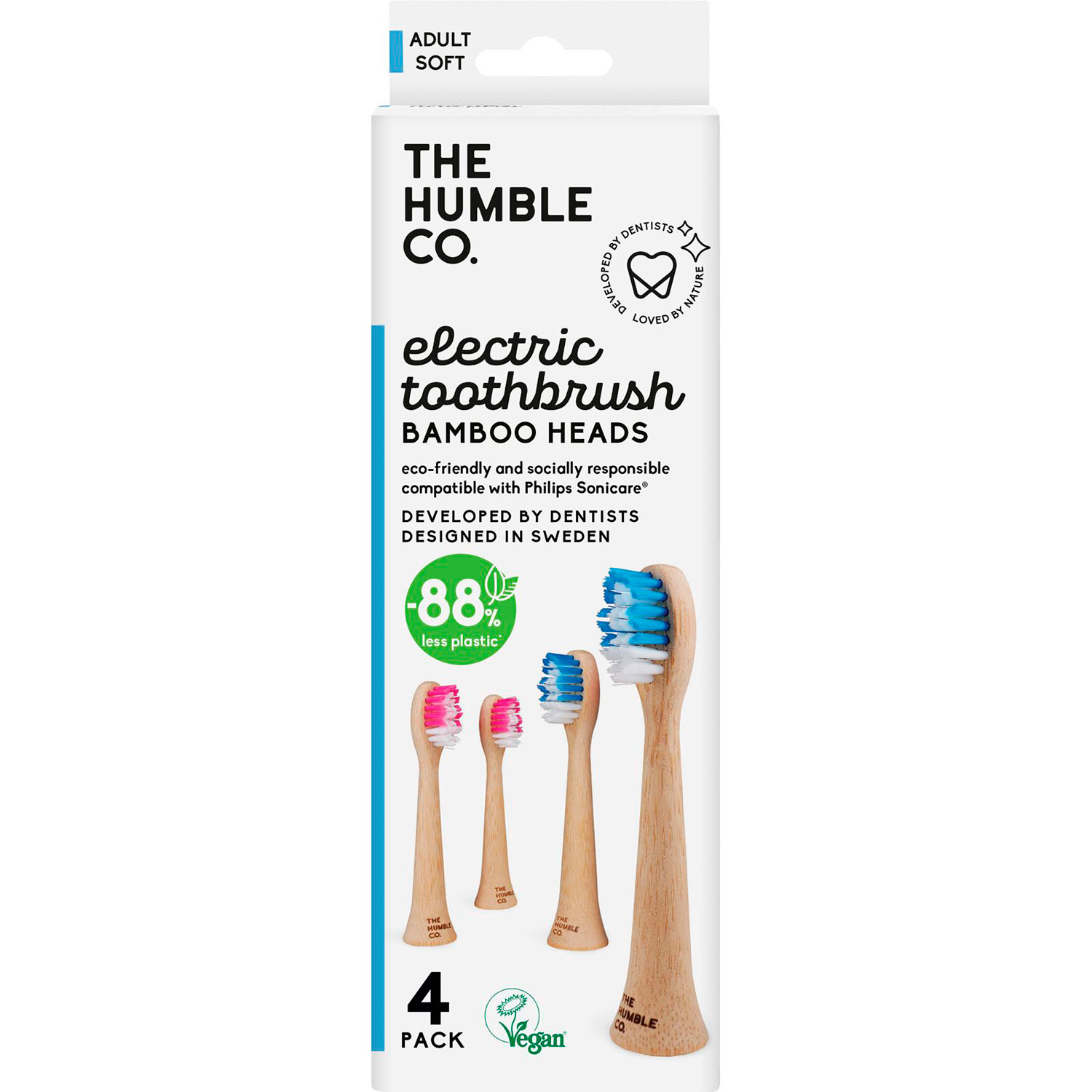 Humble Co. Soft Bambusbürstenköpfe für Philips Sonicare