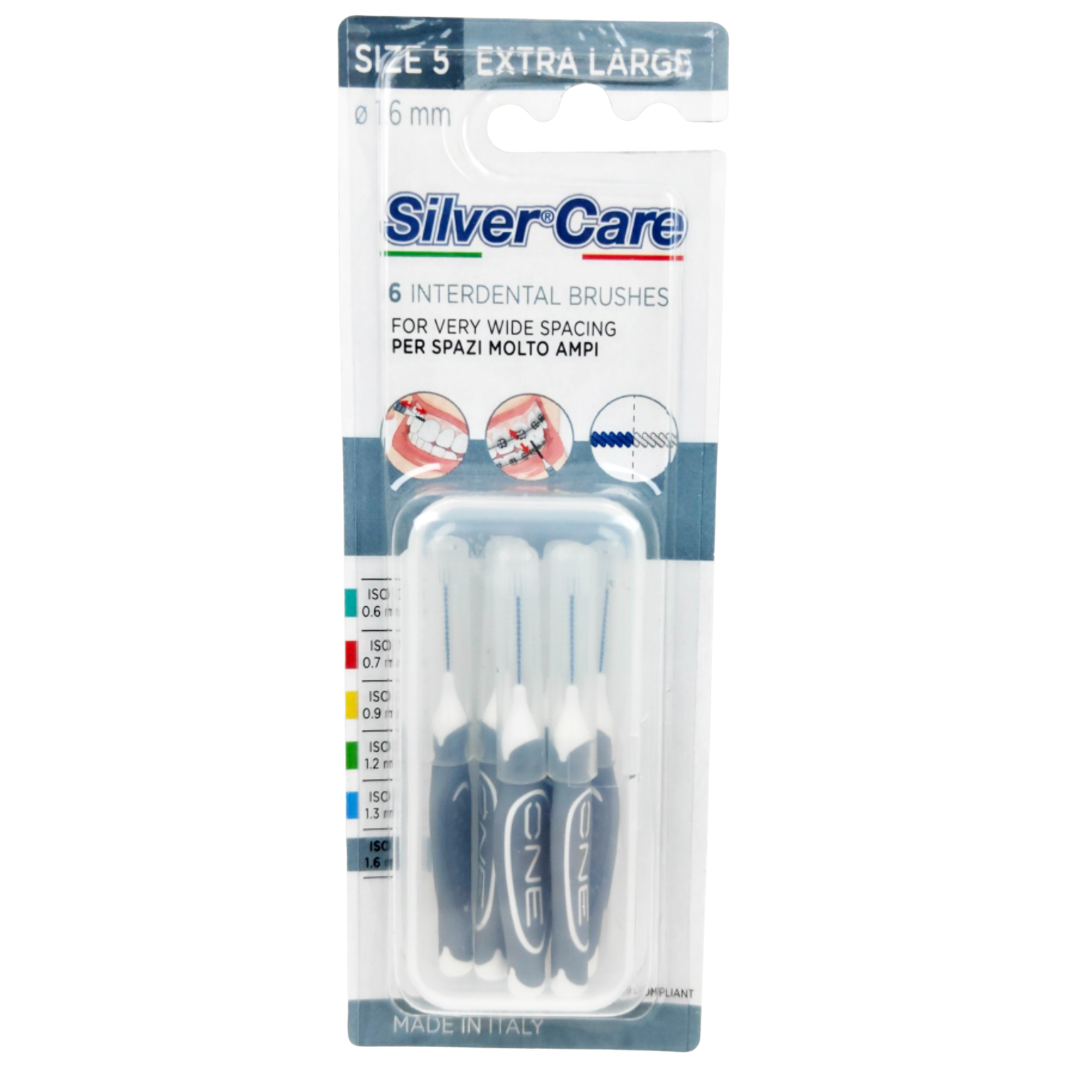 Interdentalbürsten 6 St. SILVERCARE Extra Large 1.5 mm ISO 5