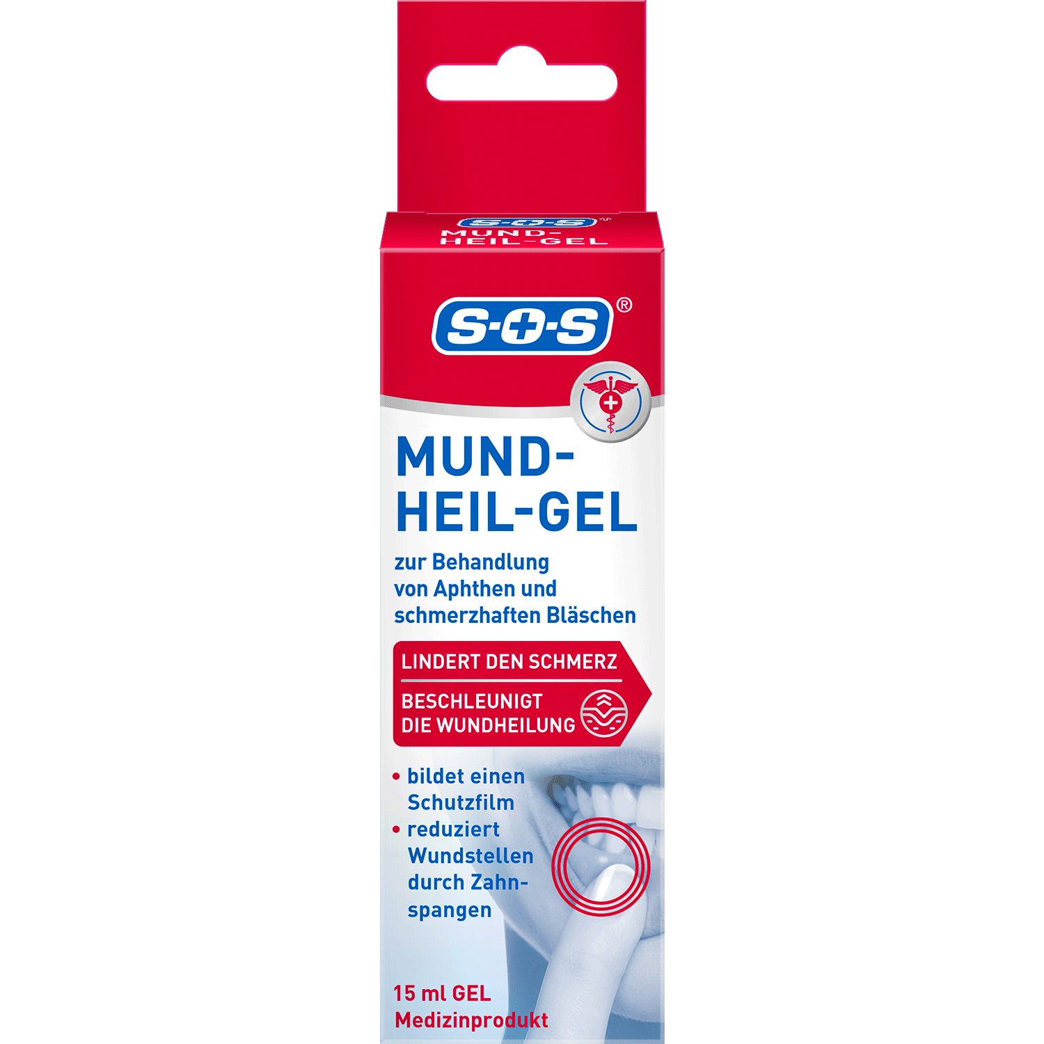 SOS Mund-Heil-Gel mod After og Smertefulde Sår i Munden 15 ml