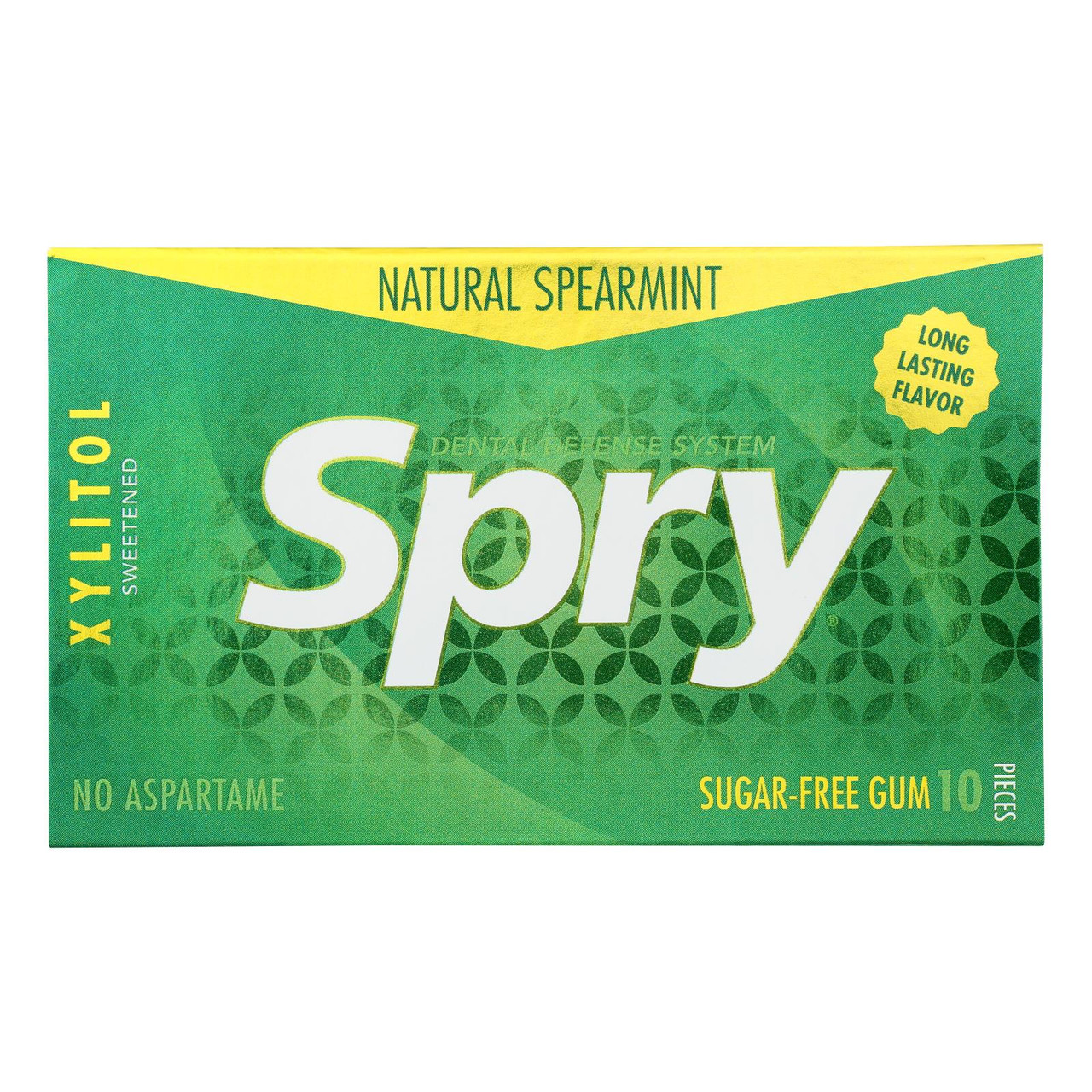 Spry Natural Spearmint zuckerfreier Kaugummi mit Xylitol – 10 St.